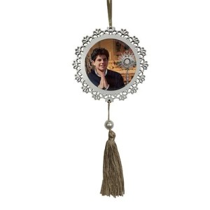 AO4101615 - Adorno São Carlo Acutis MDF Branco Resinado - 22x9,7cm