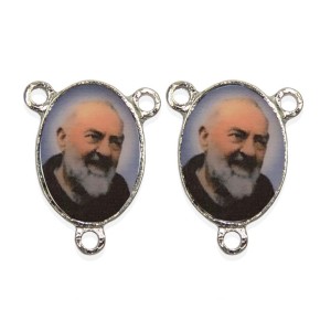 ET1681402P2 - Entremeio São Padre Pio de Pietrelcina Duplo Resinado c/ 2un. - 2,5x2cm