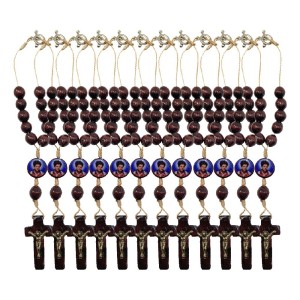 DZ610076P12 - Dezena São Carlo Acutis c/ Fecho 12un. (Proteção para Carro) - 20x2,1cm