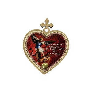 PO2130200 - Porta Terço de São Miguel Arcanjo- 9x7,5cm