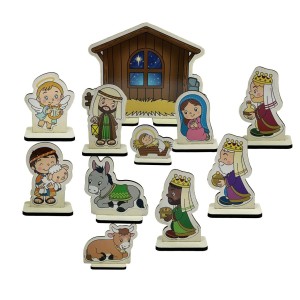 LI323990 - Pedestal Presépio Infantil MDF - 16x11cm