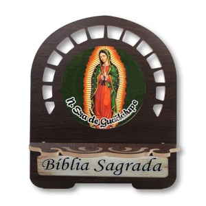 PB811320 - Porta Bíblia N. Sra. de Guadalupe MDF Resinado - 26x21,5cm