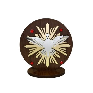 DF1980200 - Pedestal Divino Espírito Santo- 10x9,6cm