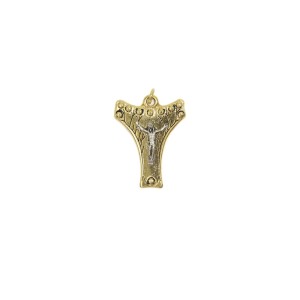 CZ73061 - Cruz Italiana Jesus Cristo Dourada - 4x3cm