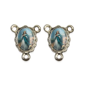 ET1672003P5 - Entremeio N. Sra. da Conceição Duplo Resinado c/ 5un. - 1,9x1,5cm