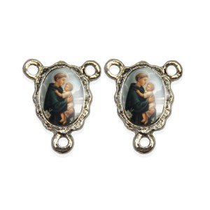 ET1672403P5 - Entremeio Santo Antônio Duplo Resinado c/ 5un. - 1,9x1,5cm