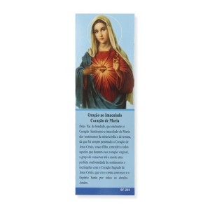 MP67108P50 - Marcador de Página Sagrado Coração de Maria c/ 50un. - 15x5cm