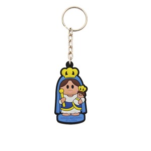 CH50043 - Chaveiro N. Sra. Da Ajuda Emborrachado - 12x3,5cm