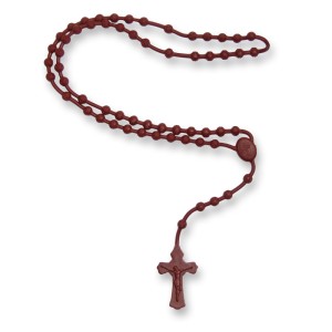 TE171005 - Terço Silicone Marrom - 39cm