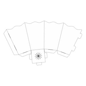 PE178110P12 - Protetor de Vela Branco c/ 12un. - 20x8cm