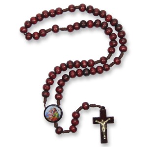 TE940401 - Terço São José Madeira - 37cm