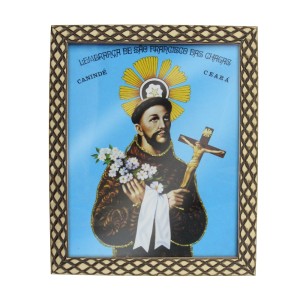 QD91413 - Quadro São Francisco das Chagas - 23x28cm